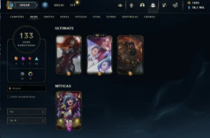 Conta League of Legends - lvl 278 - Todos os campeões LOL