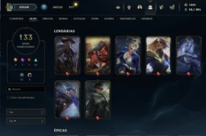 Conta League of Legends - lvl 278 - Todos os campeões LOL