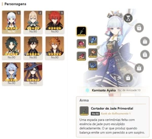 CONTA GENSHIN AR59⭐17 LENDÁRIOS|4 ARMAS DE ASSINATURA E+⭐ - Genshin Impact