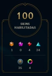 Conta lol d4 Todos os Champs  100 skins  13 PAGINAS DE RUNA - League of Legends