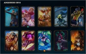Conta lol d4 Todos os Champs  100 skins  13 PAGINAS DE RUNA - League of Legends