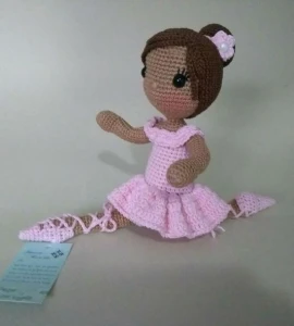 Boneca Bailarina Sweet Doll - Artesanato e Personalizados