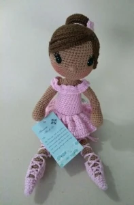 Boneca Bailarina Sweet Doll - Artesanato e Personalizados
