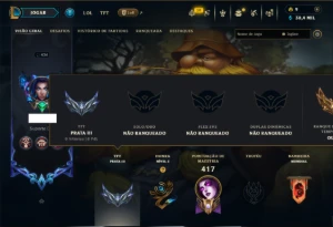 Unranked com TODOS os Champs e 228 Skins ( MONO SUP ) - League of Legends LOL