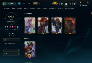 Unranked com TODOS os Champs e 228 Skins ( MONO SUP ) - League of Legends LOL