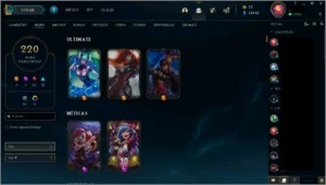 Conta lvl 610, skin 220, 114 campeão c/ maestria 7. 949 pts - League of Legends LOL