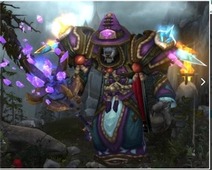 Warlock ou mage com cmod pandaria e junto armas do wod - Blizzard