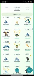 Conta Pokémon Go 2016