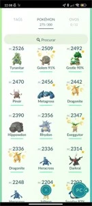 Conta Pokémon Go 2016