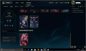 Conta League Of Legends -  Platina 5 LOL