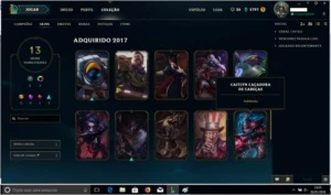 Conta League Of Legends -  Platina 5 LOL