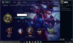 Conta League Of Legends -  Platina 5 LOL