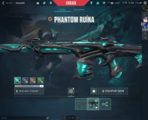 conta valorant (leque, vandal ancifogo e phantom ruina)