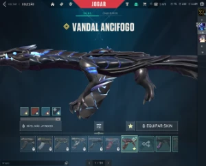 conta valorant (leque, vandal ancifogo e phantom ruina)