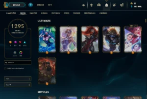 Conta De Lol 1295 Skins Mestre Primeira Etapa - League of Legends