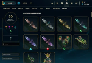 Conta De Lol 1295 Skins Mestre Primeira Etapa - League of Legends