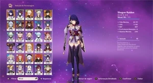 AR 57 - ⚡ RAIDEN SHOGUN C3 ⚡❄️️ GANYU C1 ❄️️ 🔥 HUTAO C1 🔥 - Genshin Impact