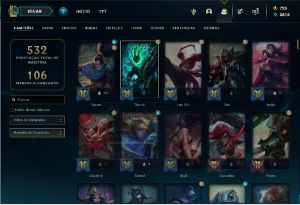 Conta lol todos os campeoes 158 skins - League of Legends