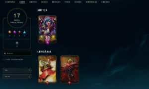 Conta League of Legends Full Acesso - 40 Champs e 17 Skins LOL