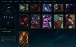 Conta League of Legends Full Acesso - 40 Champs e 17 Skins LOL