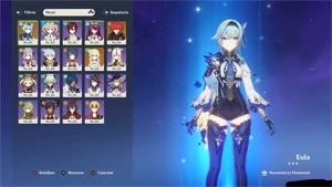 💙Eula AR 33 T5 Garantido banner 75💙 - Genshin Impact