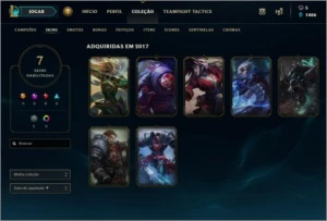 CONTA LVL 49,  7 SKINS,  34 CHAMPS!   [BARATA!!!!] - League of Legends LOL