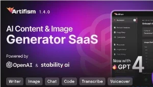 Artifism v2.6.0 - Gerador de conteúdo e imagem de IA