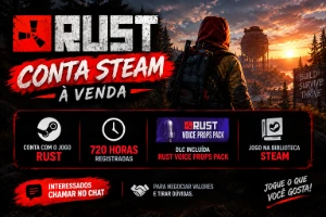 Conta Steam Rust | 720 Horas | DLC Voice Props Pack