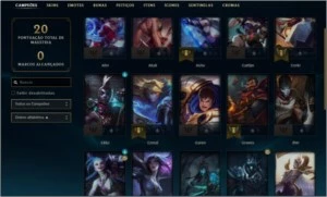 Conta Diamante League of Legends LOL