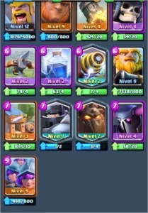 CONTA CLASH ROYALE LVL 12 50% PRO 13, COM 200.000 DE GOLD