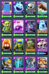 CONTA CLASH ROYALE LVL 12 50% PRO 13, COM 200.000 DE GOLD