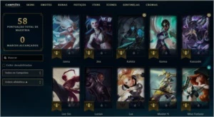 Conta de League of Legends Diamante 4 LOL