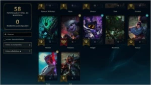 Conta de League of Legends Diamante 4 LOL