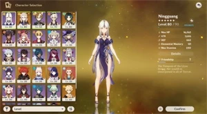 CONTA AR 55 GENSHIN - 6 PERSONAGENS 5* E 2 ARMAS 5* - Genshin Impact