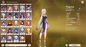CONTA AR 55 GENSHIN - 6 PERSONAGENS 5* E 2 ARMAS 5* - Genshin Impact