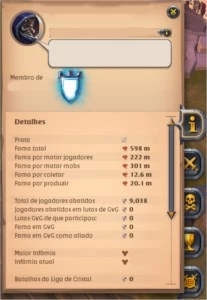 Conta Albion 600m de fama - Albion Online