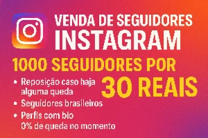 1000 Seguidores Brasileiros por Apenas R$30 – Entrega Rápida