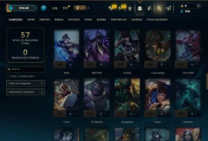 Unranked com 75 Champs e 2 Skins - League of Legends LOL