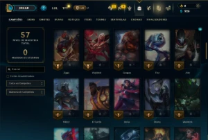 Unranked com 75 Champs e 2 Skins - League of Legends LOL
