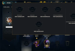Unranked com 75 Champs e 2 Skins - League of Legends LOL
