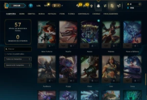 Unranked com 75 Champs e 2 Skins - League of Legends LOL