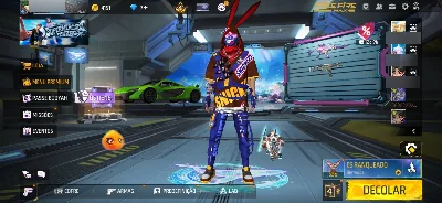 Conta de free fire gemada com ump verde