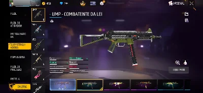 Conta de free fire gemada com ump verde