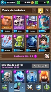 Clash Royale - Conta nível 8 com 2 Lendárias