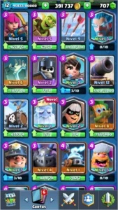 CLASH ROYALE CONTA QUASE LEVEL 13, COM 400.000 EM OURO