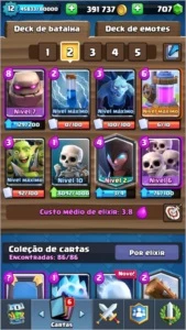 CLASH ROYALE CONTA QUASE LEVEL 13, COM 400.000 EM OURO