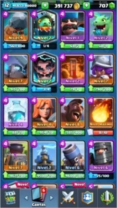 CLASH ROYALE CONTA QUASE LEVEL 13, COM 400.000 EM OURO