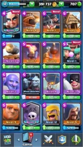 CLASH ROYALE CONTA QUASE LEVEL 13, COM 400.000 EM OURO