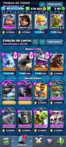 Clash Royale LEVEL 49, 8k+ troféus, torre 14