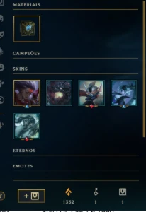 Conta de Lol | Platina 1 | 8 skins | 1 skin +2 ativar | 100+ - League of Legends